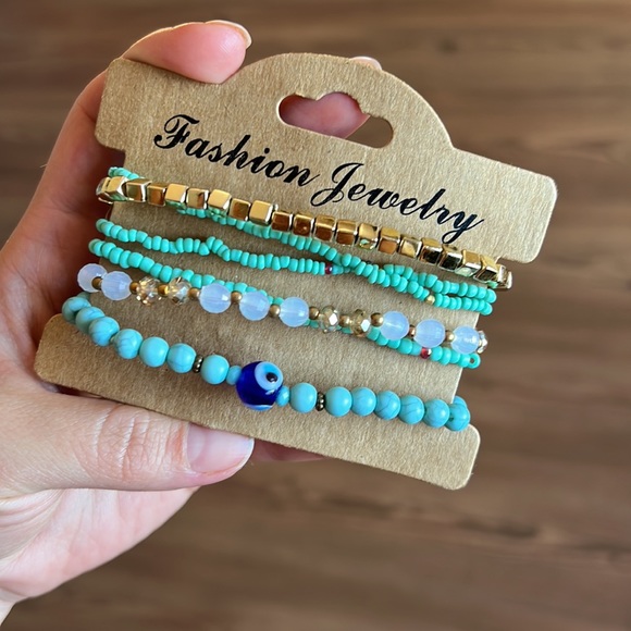 🧿 NWT Mediterranean Inspired Bracelets Bundle Evil Eye Protection 🧿 - Picture 3 of 3